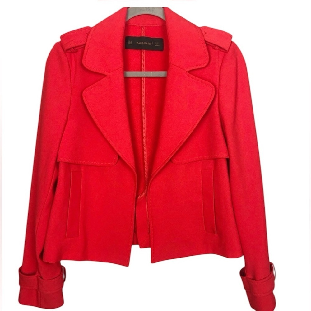 Zara Red Trench Coat